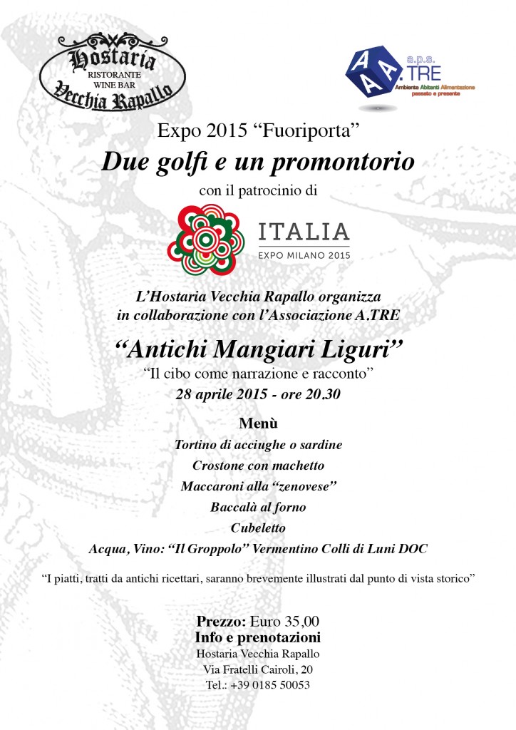 Italia Expo Milano 2015 A.TRE and Hostaria Vecchia Rapallo “Antichi
